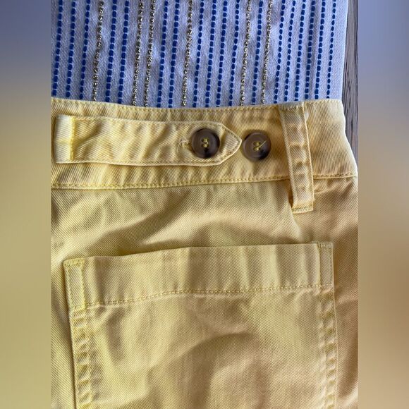Xirena Baylor Yellow Twill Cotton High Rise Straight Trouser Pants Womens 27 - Picture 12 of 16